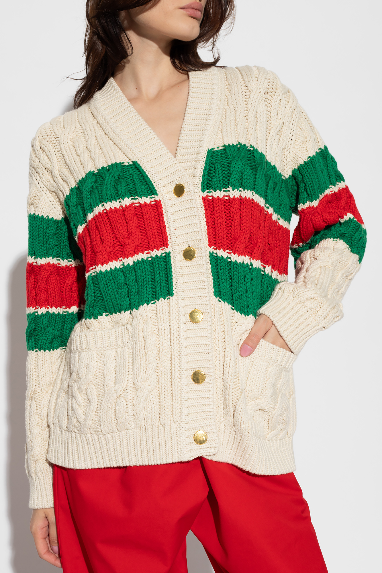 Gucci sale striped cardigan